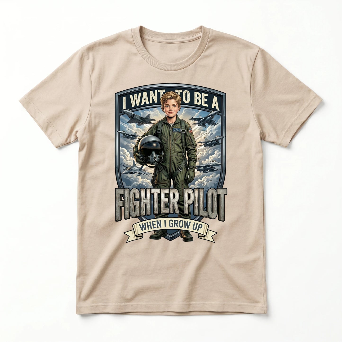 Future Fighter Pilot Tee – White Boy