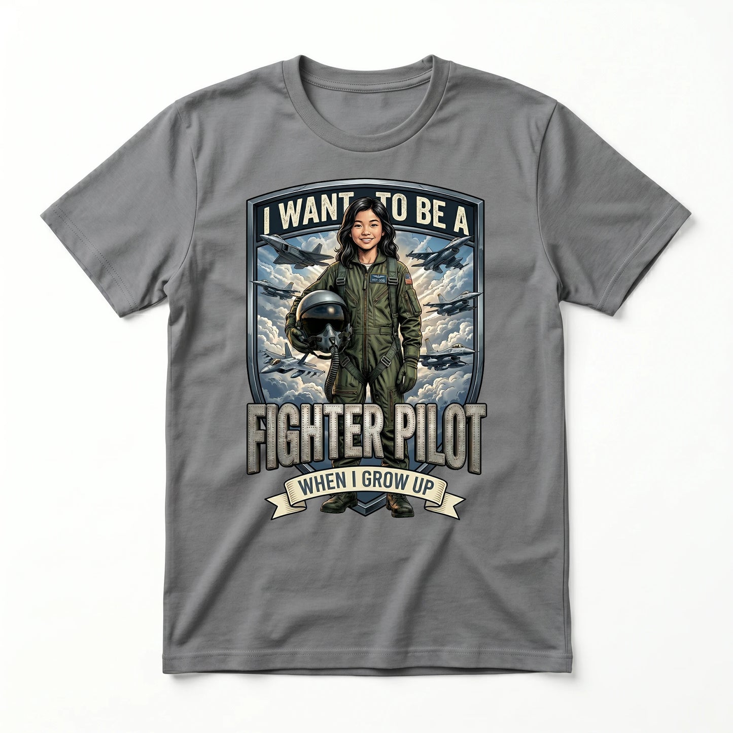 Future Fighter Pilot Tee – Asian Girl