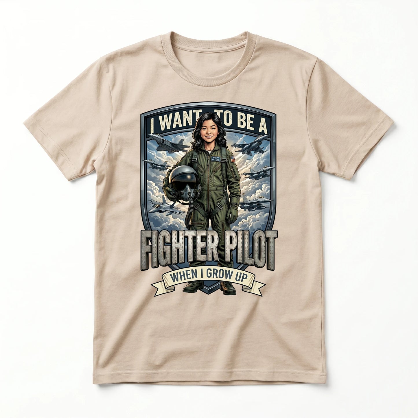 Future Fighter Pilot Tee – Asian Girl