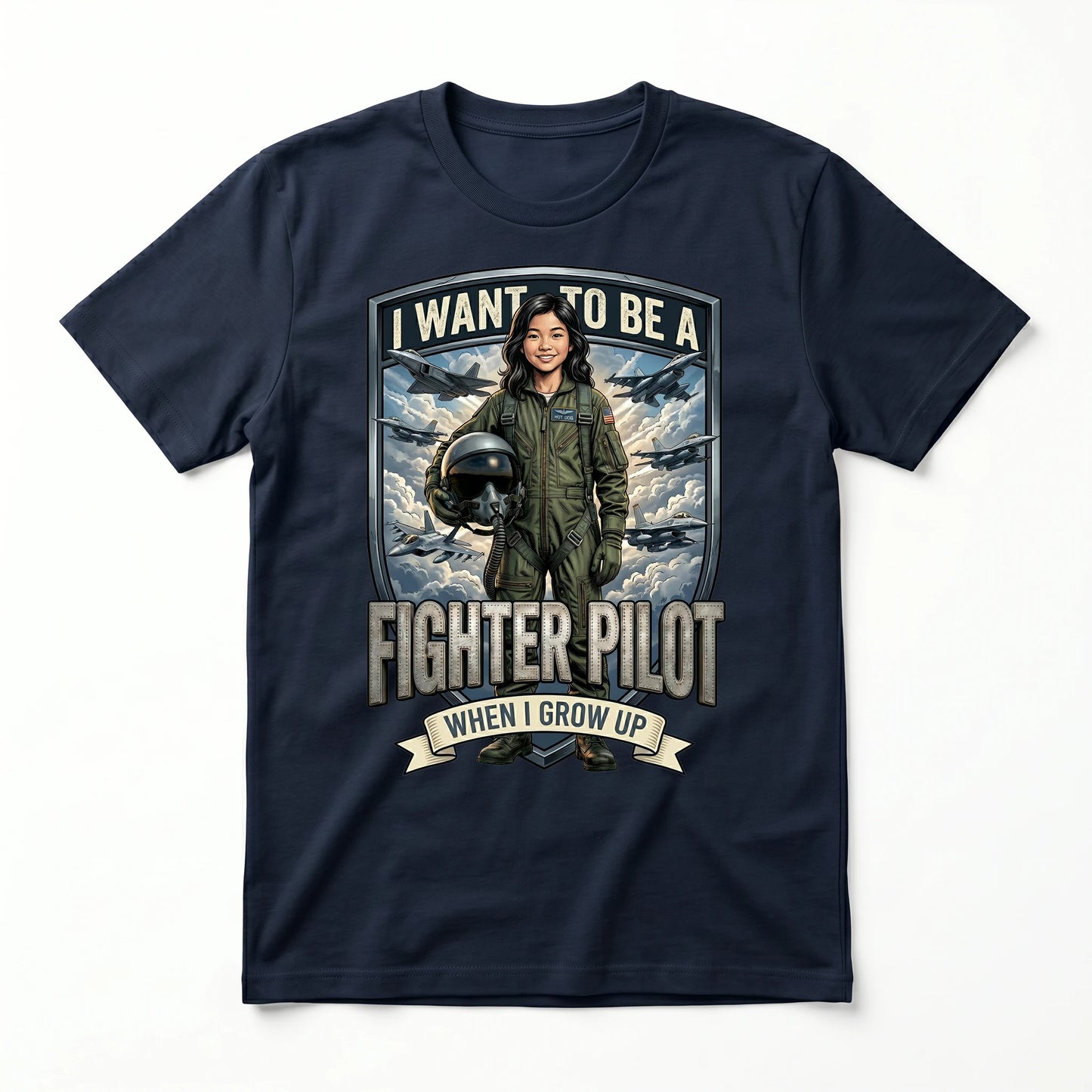 Youth Future Fighter Pilot Tee – Asian Girl