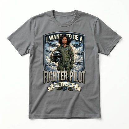 Future Fighter Pilot Tee – Black Girl