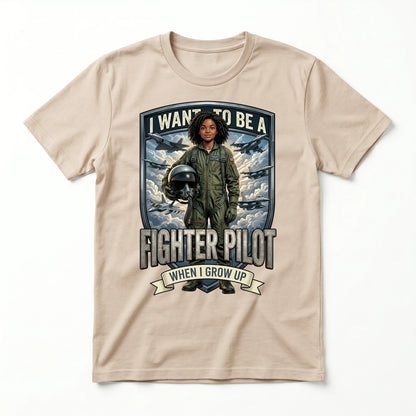 Future Fighter Pilot Tee – Black Girl