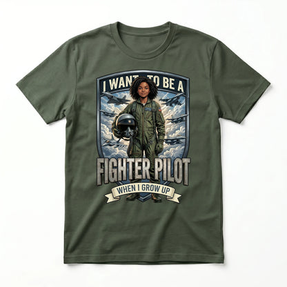 Future Fighter Pilot Tee – Black Girl