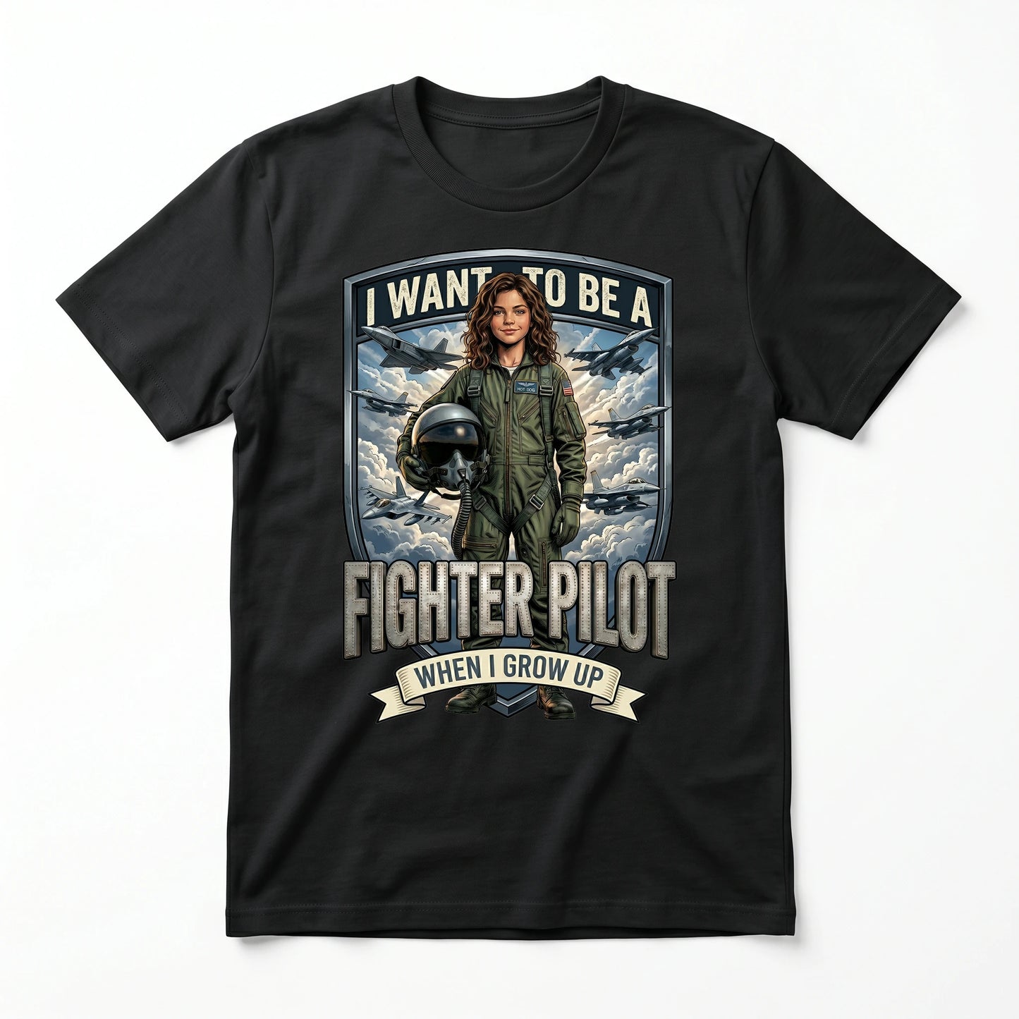 Future Fighter Pilot Tee – Latina Girl