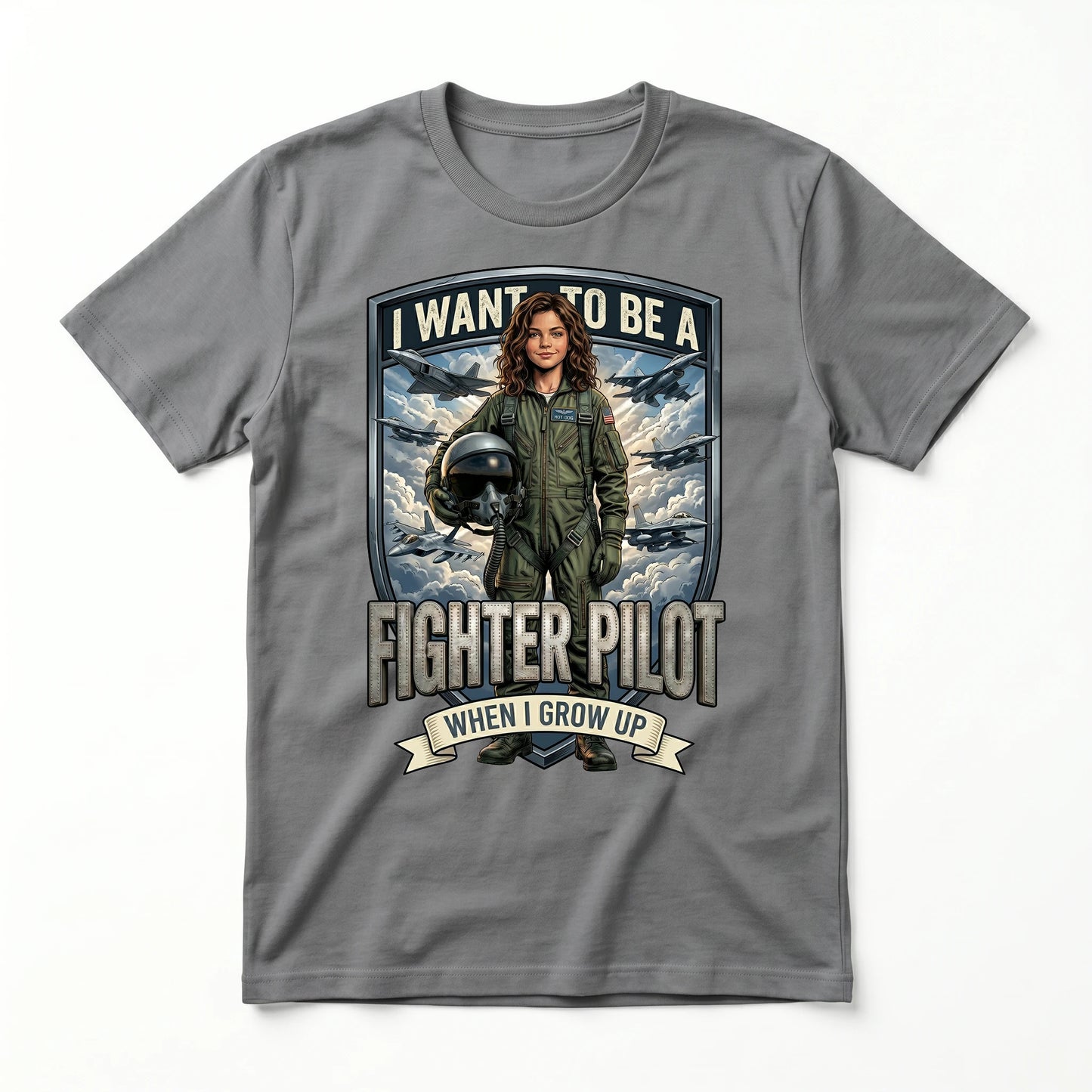 Youth Future Fighter Pilot Tee – Latina Girl