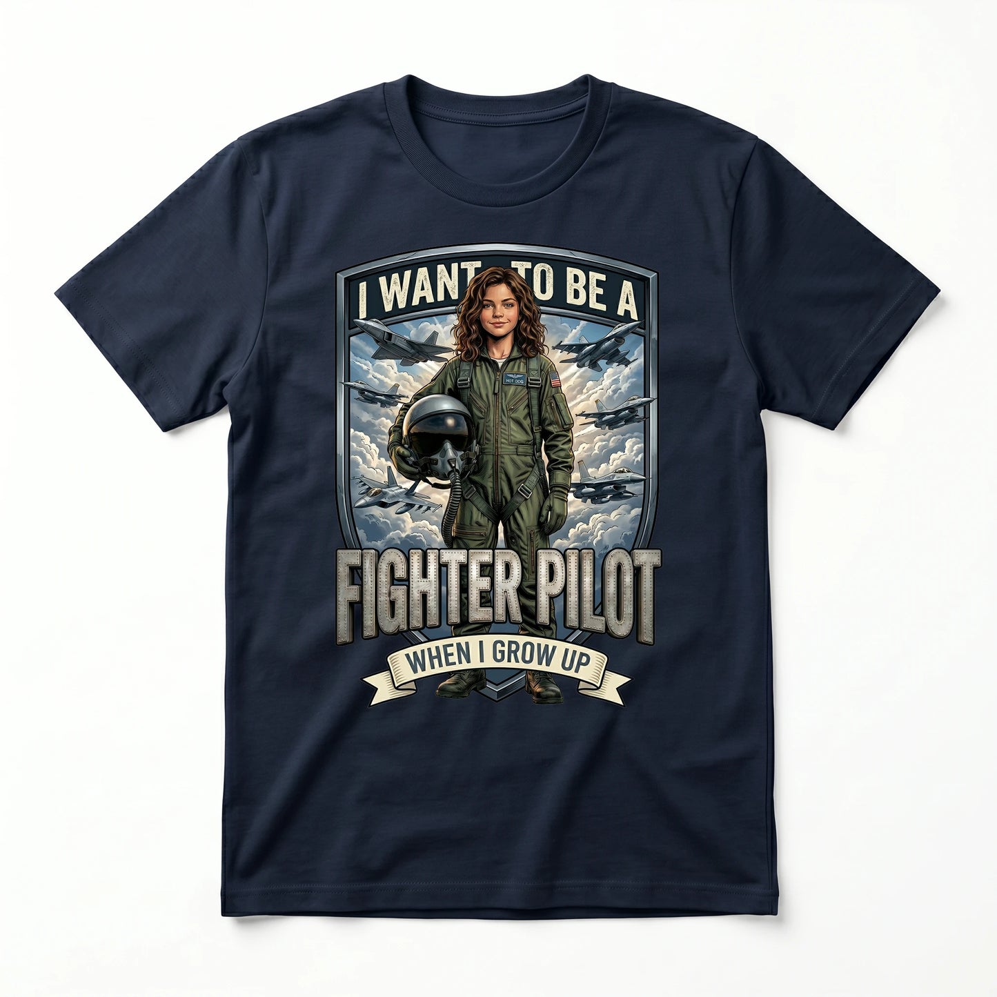 Youth Future Fighter Pilot Tee – Latina Girl