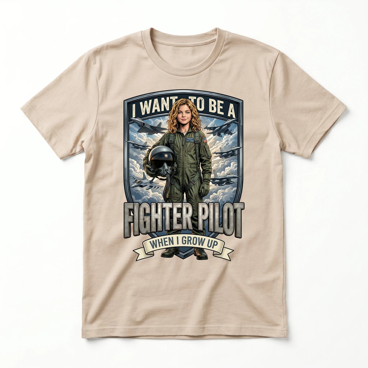 Future Fighter Pilot Tee – White Girl