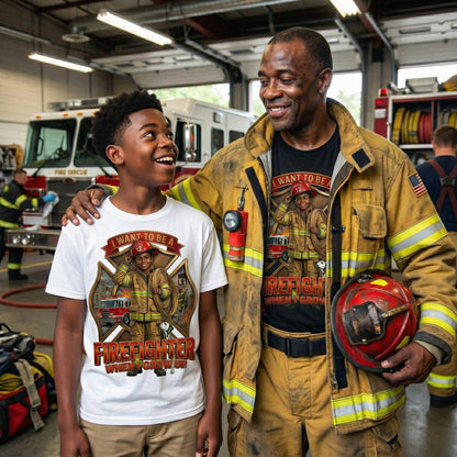 Future Firefighter Tee – Black Boy