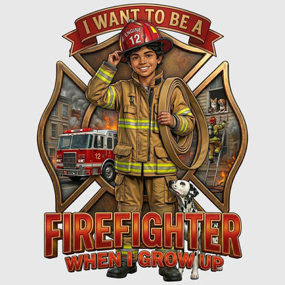 Youth Future Firefighter Tee – Latino Boy