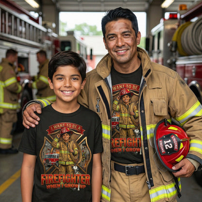 Youth Future Firefighter Tee – Latino Boy