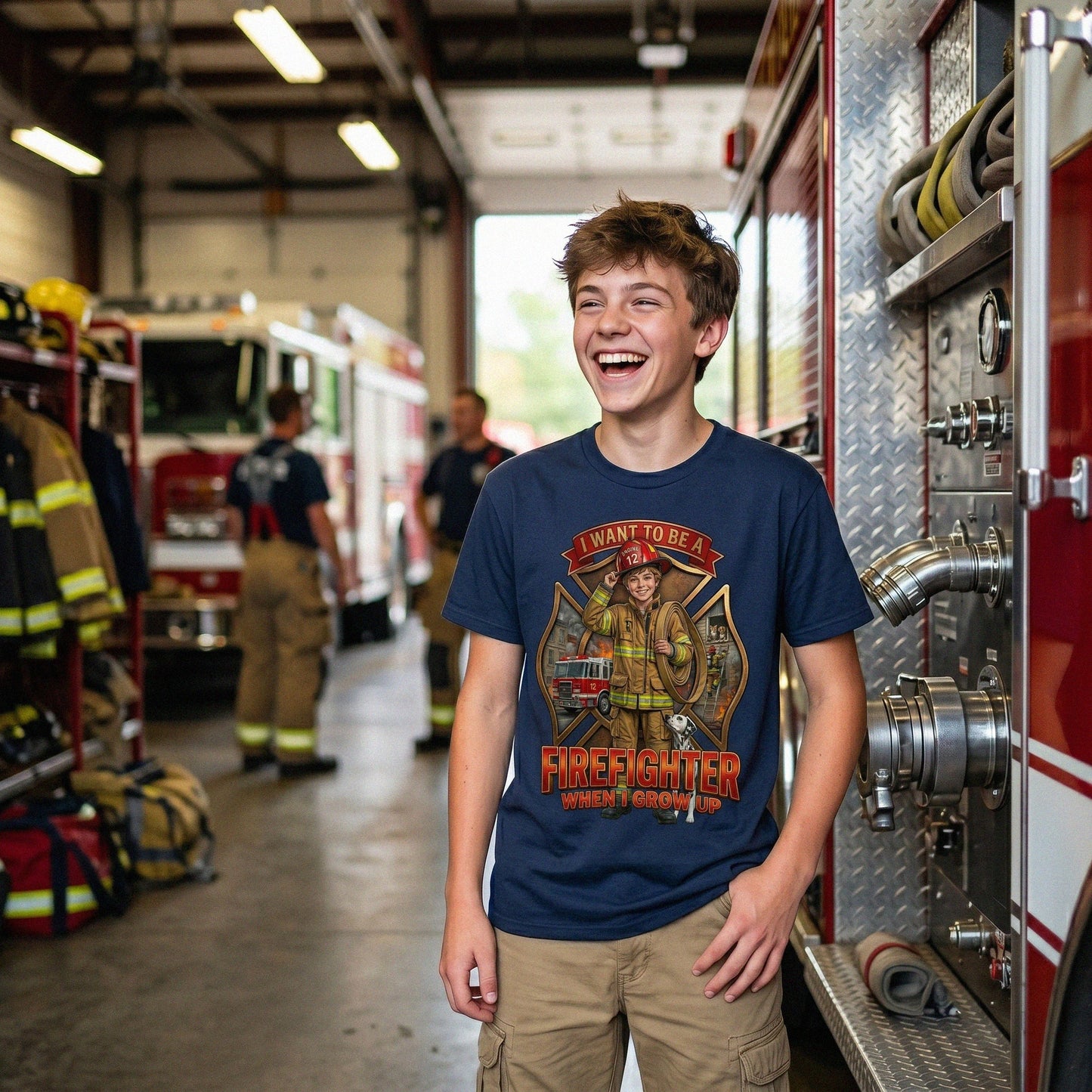 Future Firefighter Tee – White Boy