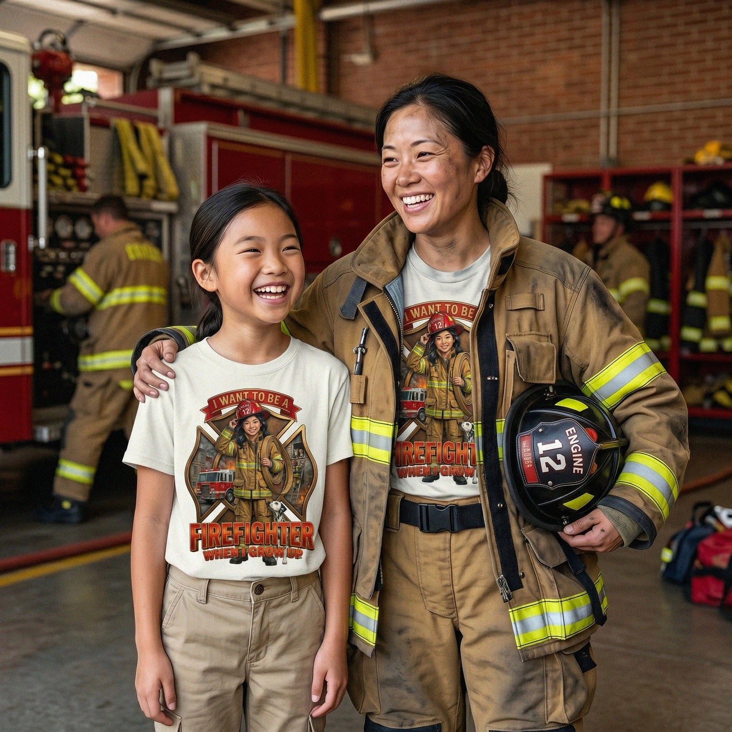 Youth Future Firefighter Tee – Asian Girl