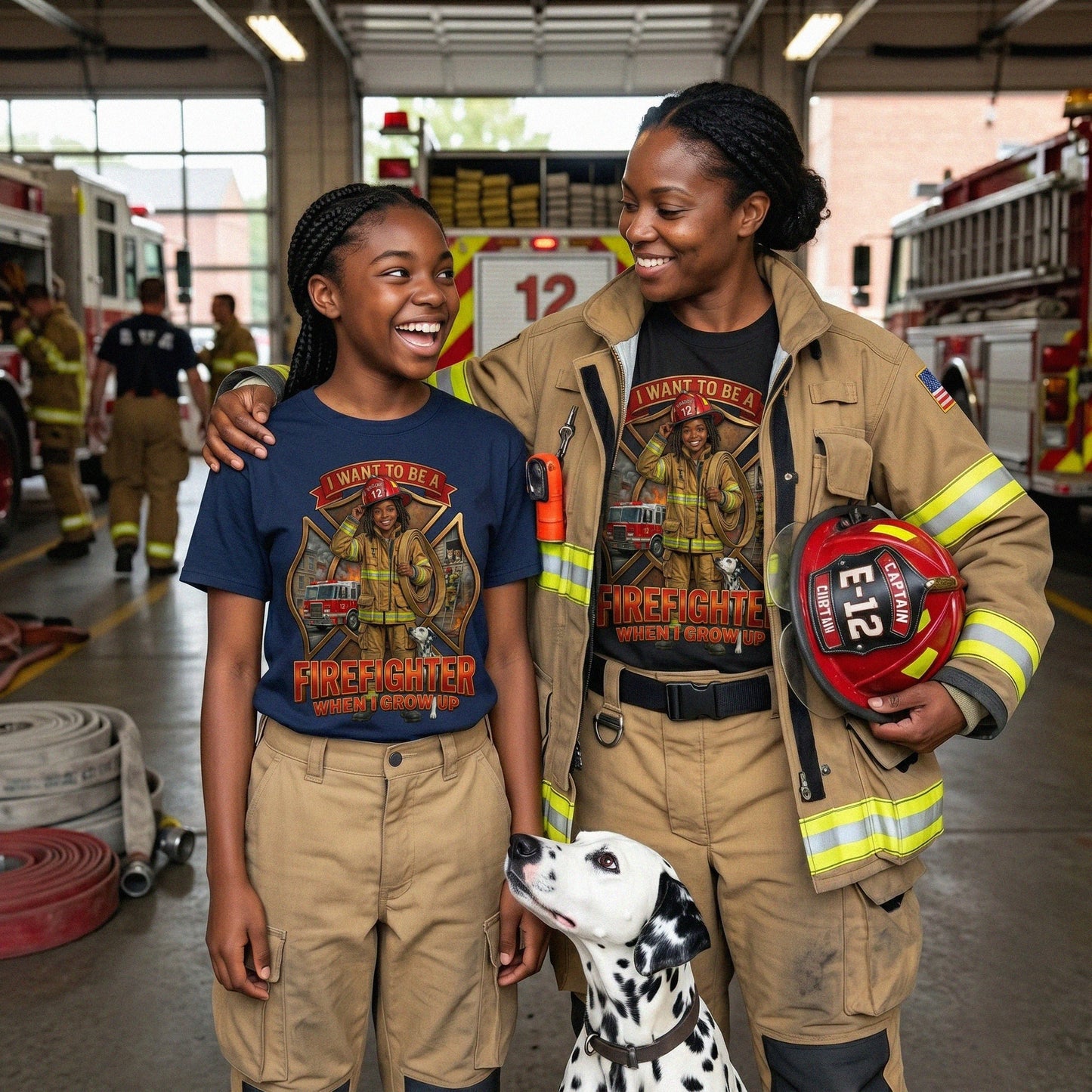Future Firefighter Tee – Black Girl