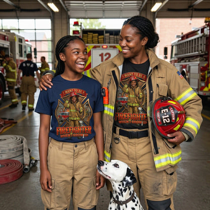 Future Firefighter Tee – Black Girl