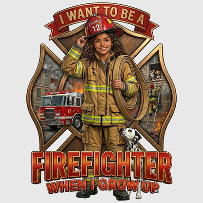 Youth Future Firefighter Tee – Latina Girl