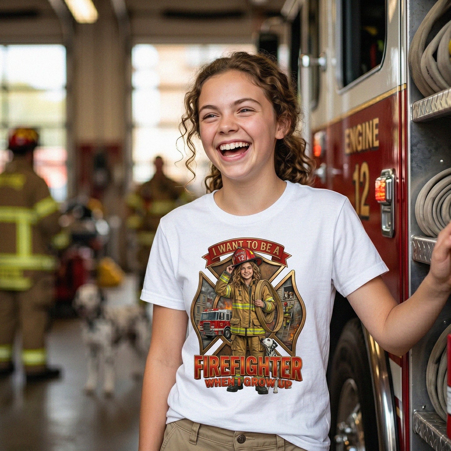 Future Firefighter Tee – White Girl