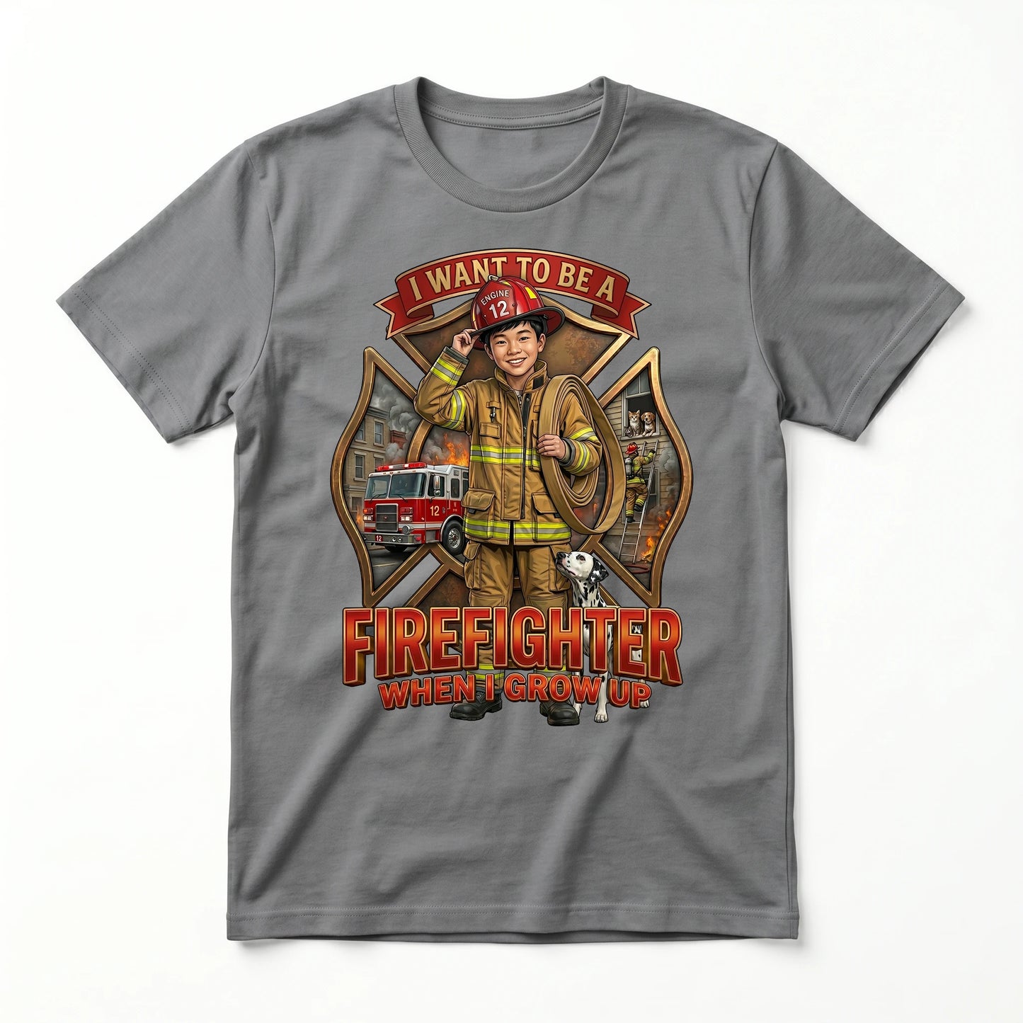 Future Firefighter Tee – Asian Boy
