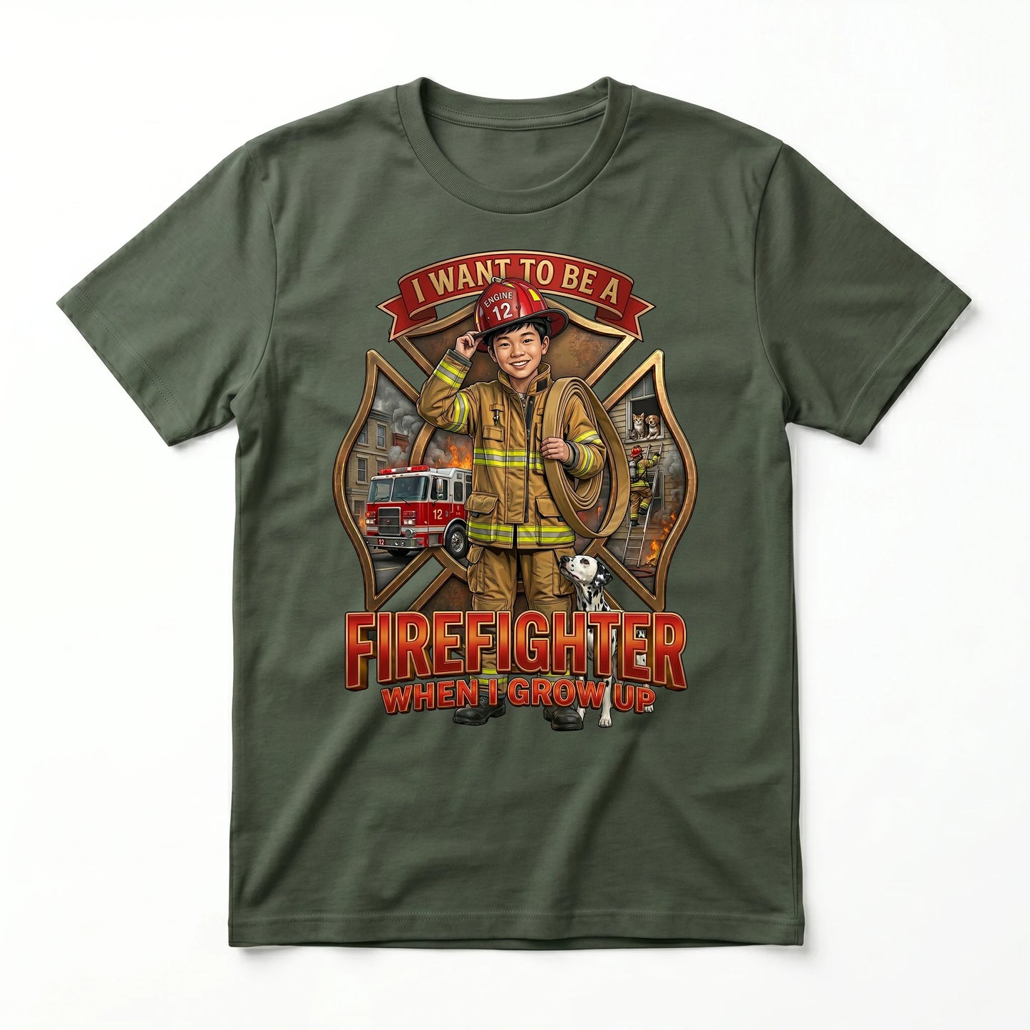 Future Firefighter Tee – Asian Boy