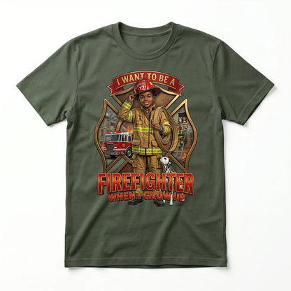 Future Firefighter Tee – Black Boy