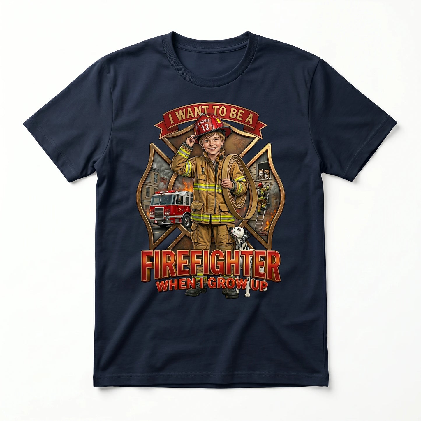 Future Firefighter Tee – White Boy