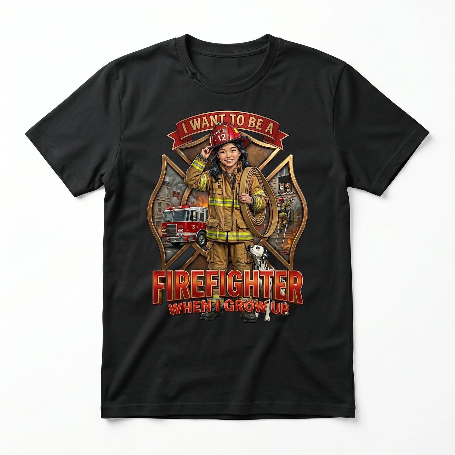 Future Firefighter Tee – Asian Girl