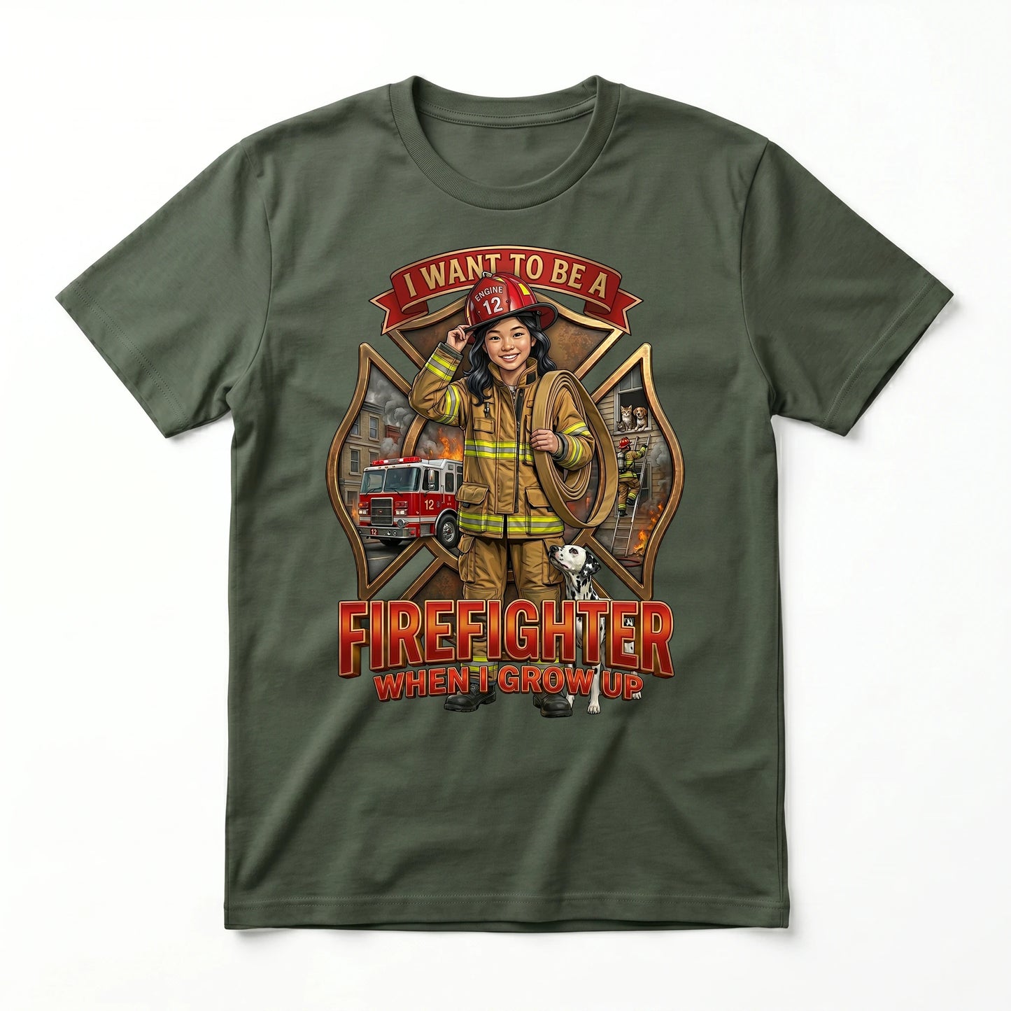 Future Firefighter Tee – Asian Girl