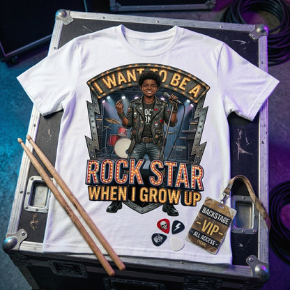 Youth Future Rock Star Tee – Black Boy