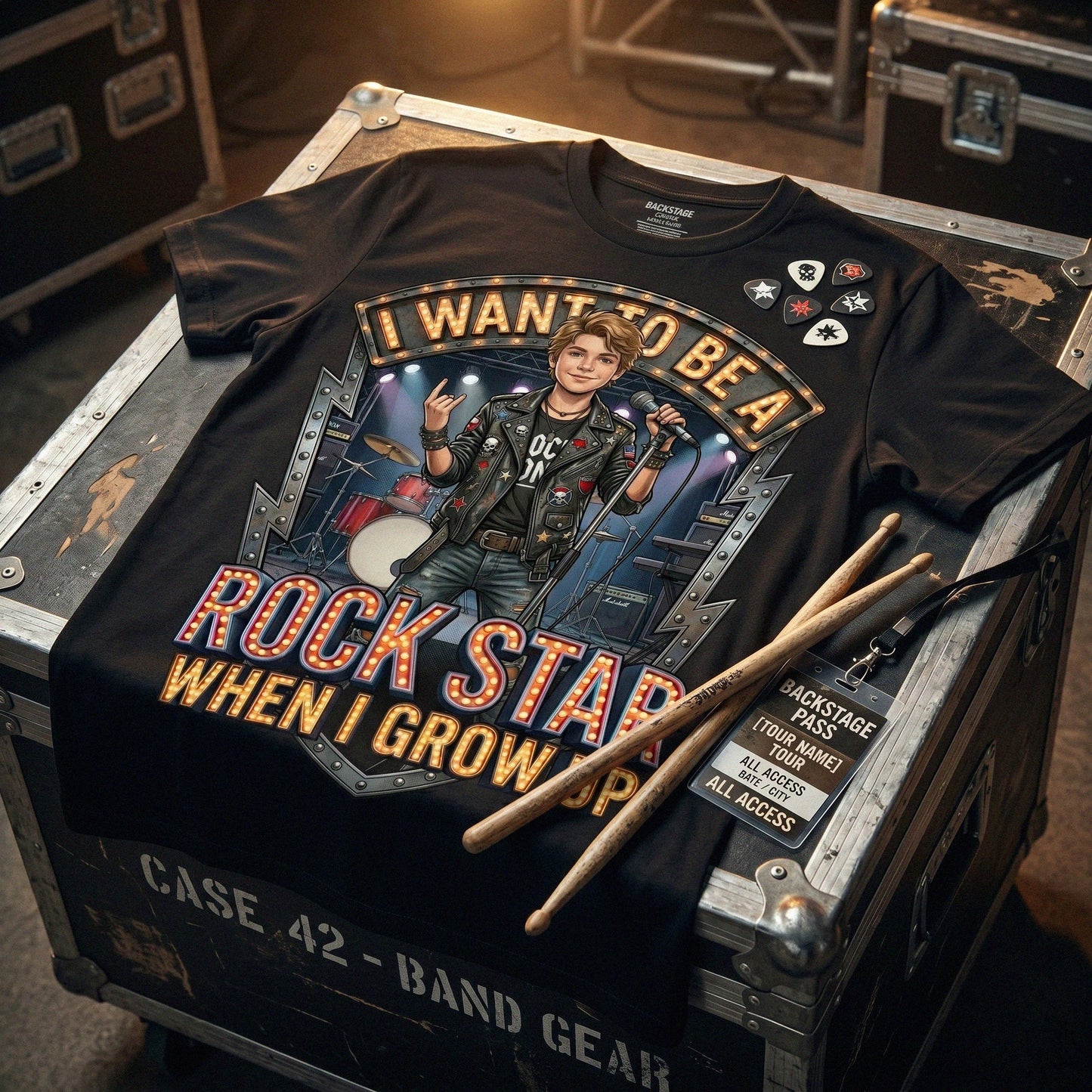 Youth Future Rock Star Tee – White Boy