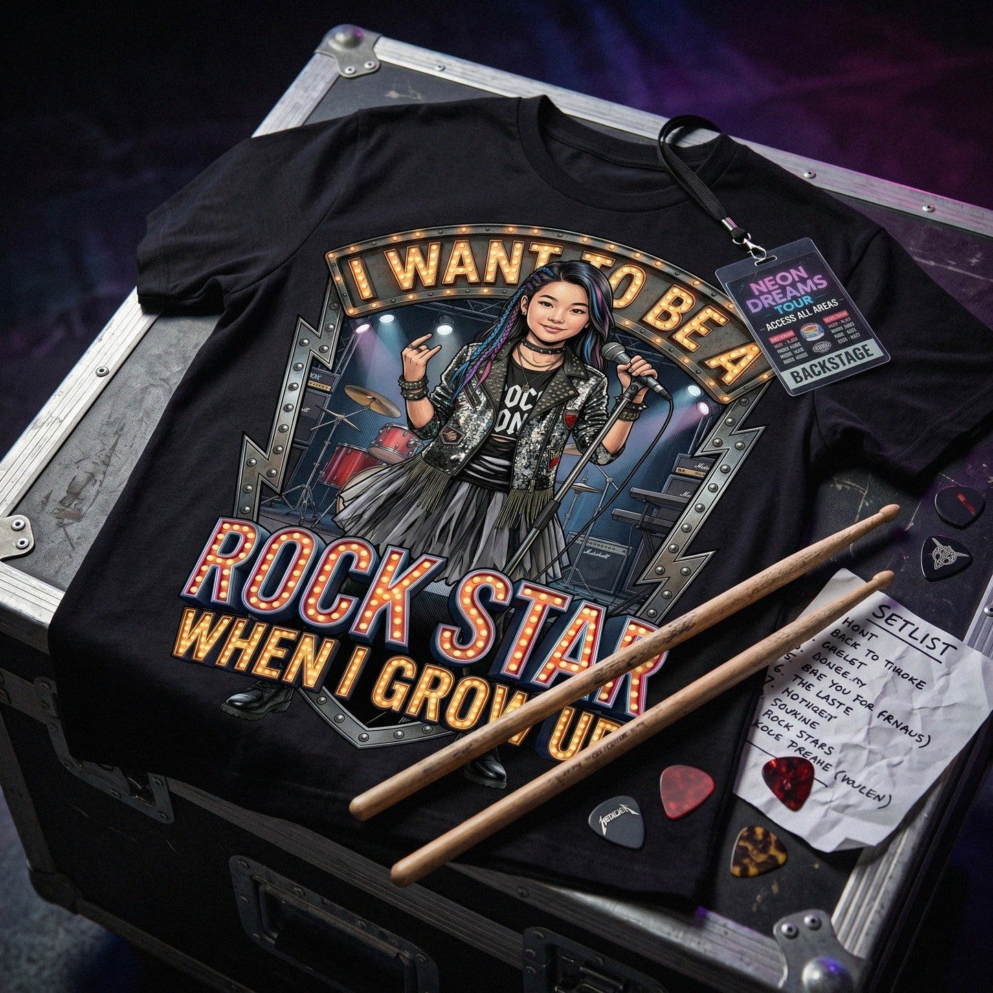 Youth Future Rock Star Tee – Asian Girl