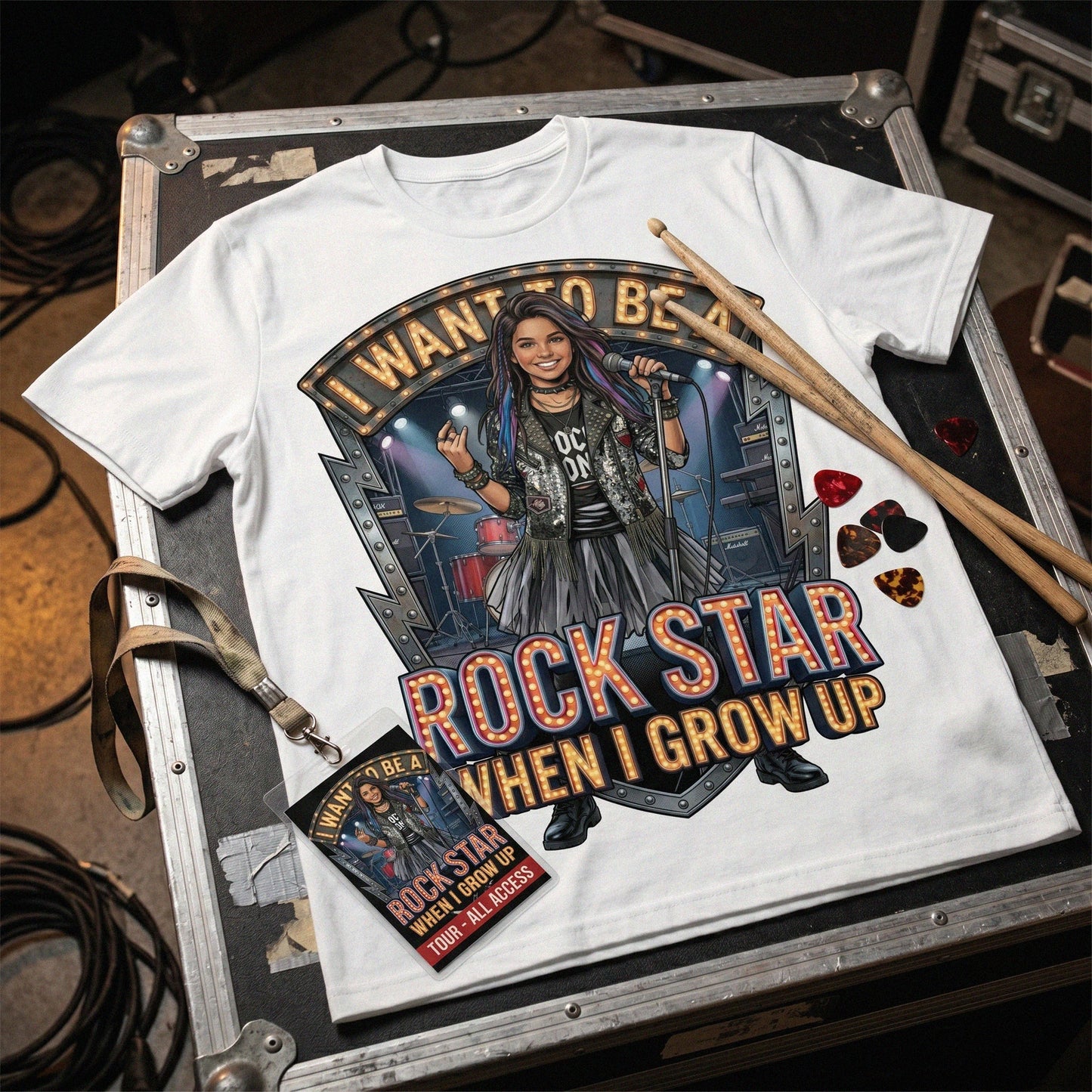 Youth Future Rock Star Tee – Latina Girl