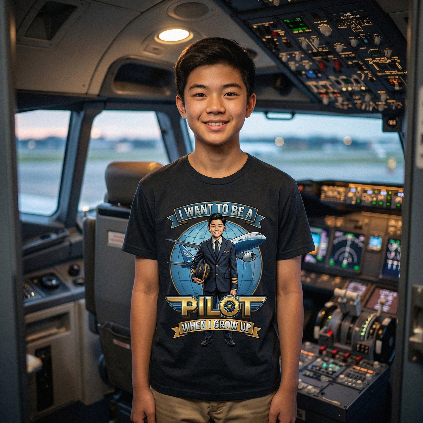 Future Pilot Tee – Asian Boy