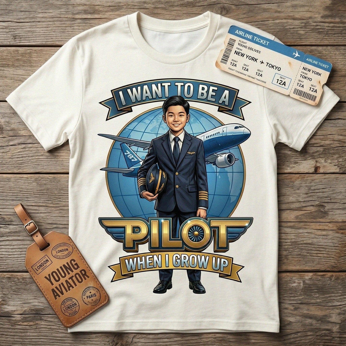 Youth Future Pilot Tee – Asian Boy