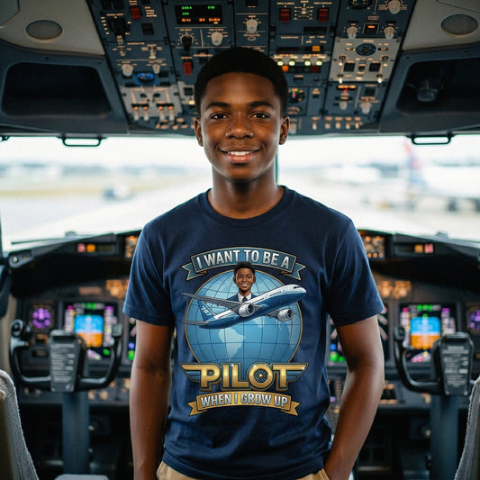 Future Pilot Tee – Black Boy