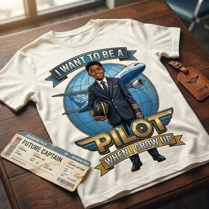 Future Pilot Tee – Black Boy