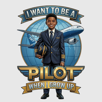 Future Pilot Tee – Black Boy