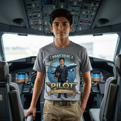 Future Pilot Tee – Latino Boy