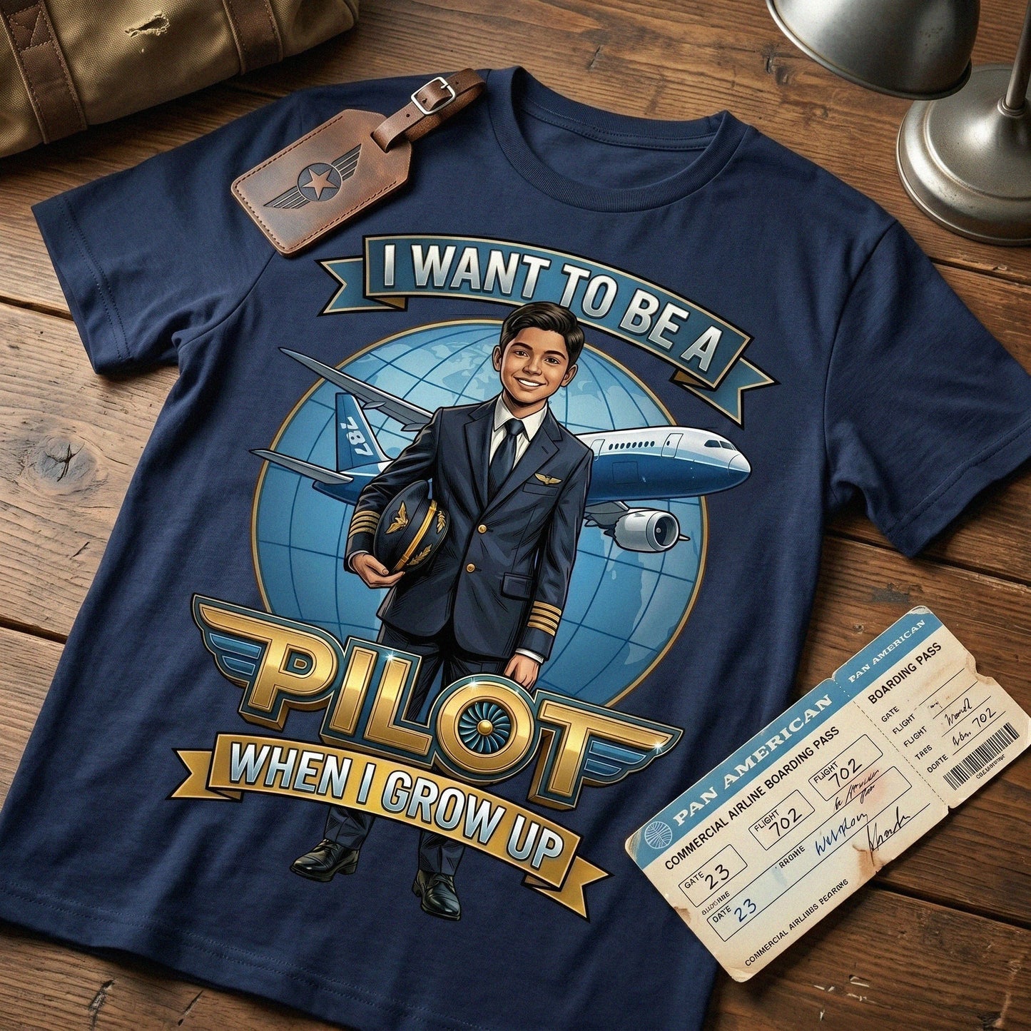 Youth Future Pilot Tee – Latino Boy