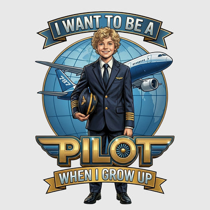 Youth Future Pilot Tee – White Boy