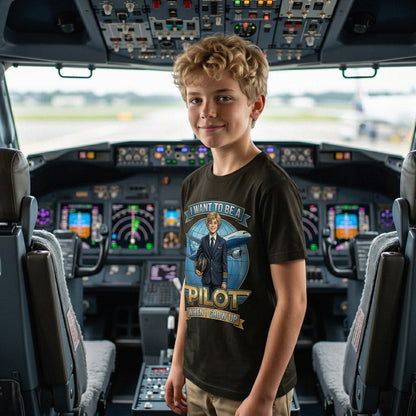 Youth Future Pilot Tee – White Boy
