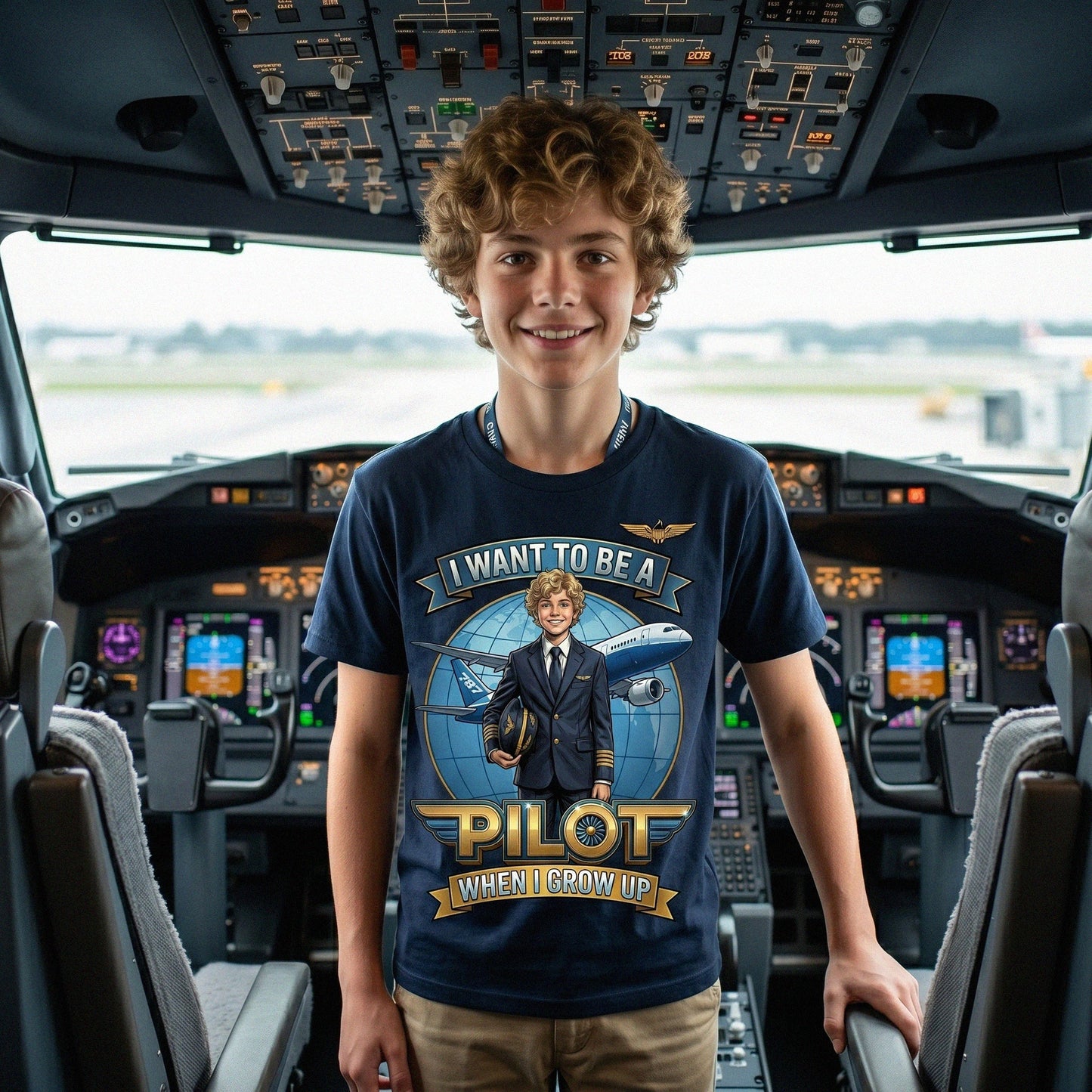Future Pilot Tee – White Boy