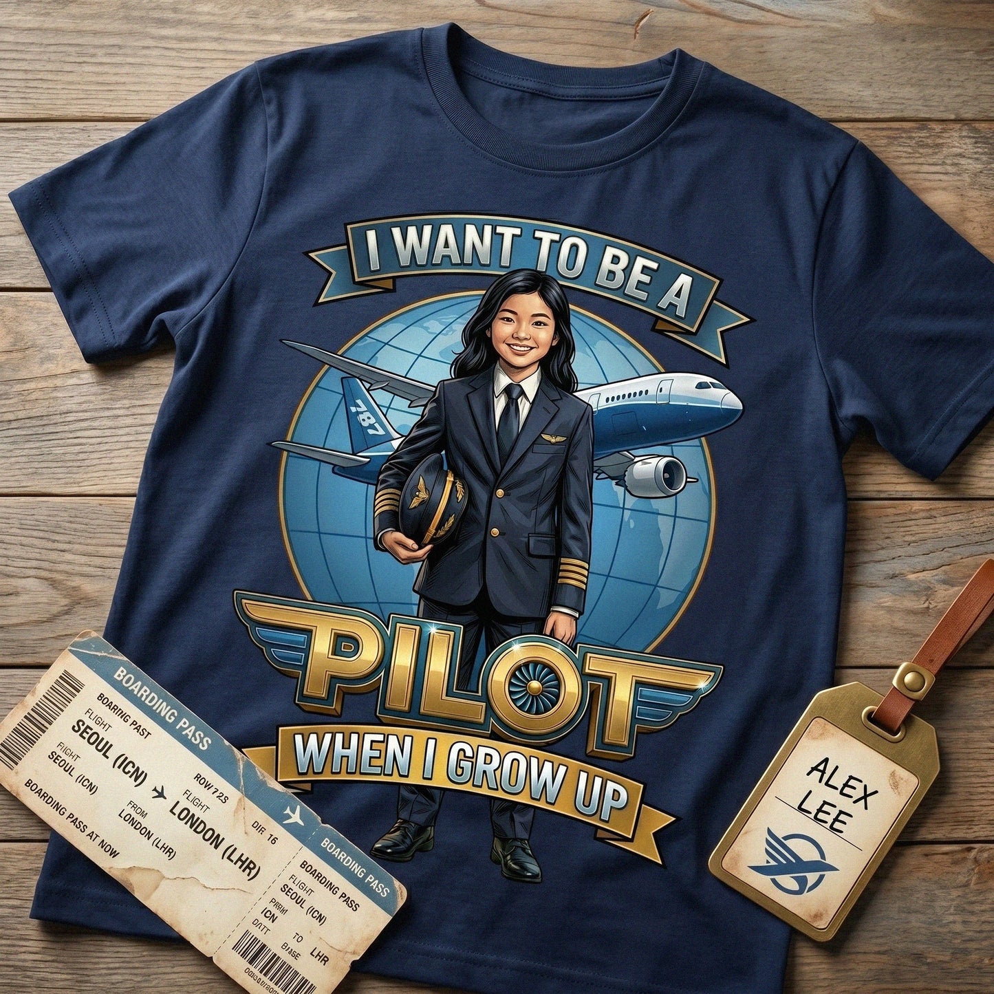 Youth Future Pilot Tee – Asian Girl