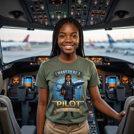 Future Pilot Tee – Black Girl