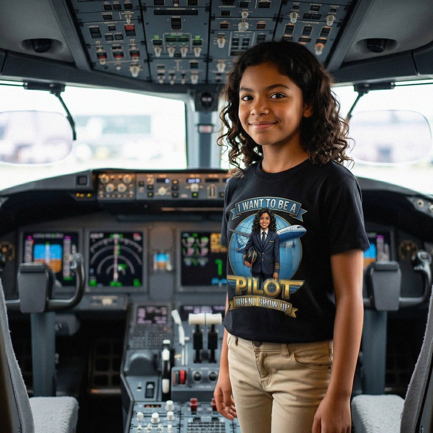 Youth Future Pilot Tee – Latina Girl
