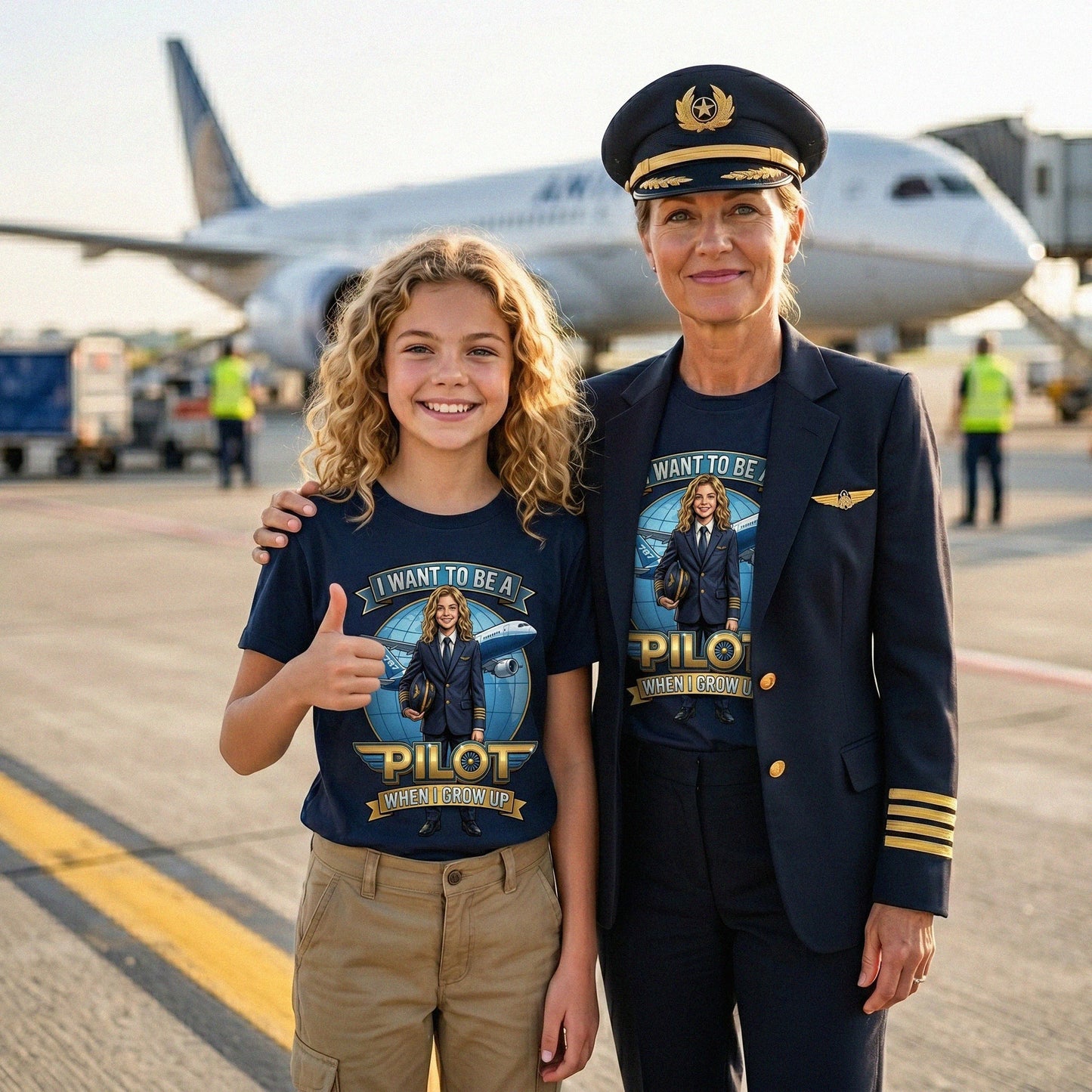 Youth Future Pilot Tee – White Girl