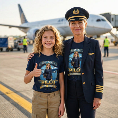 Youth Future Pilot Tee – White Girl
