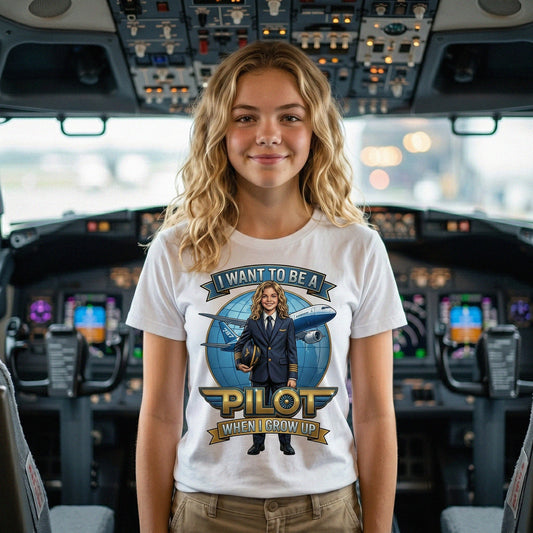 Future Pilot Tee – White Girl