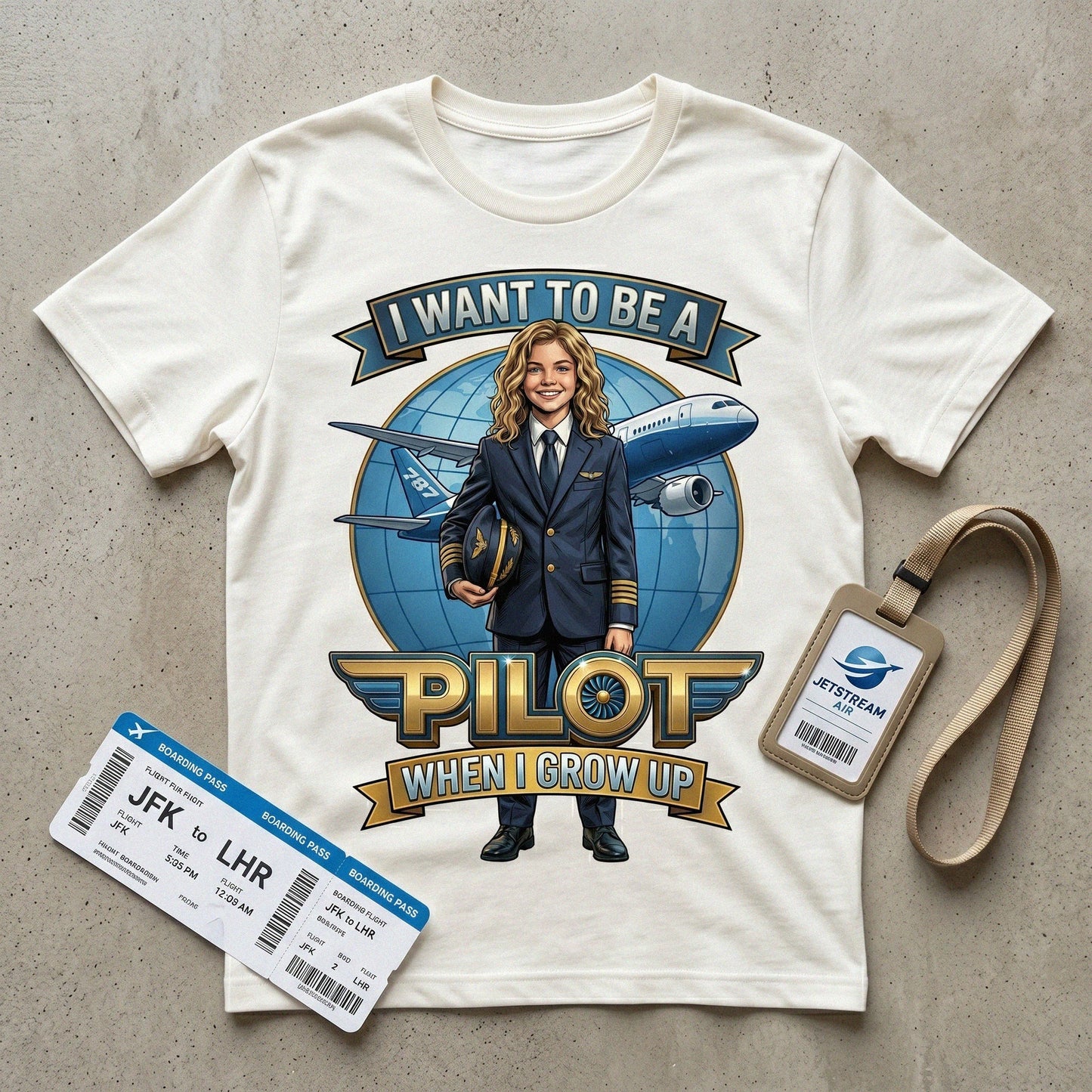 Future Pilot Tee – White Girl