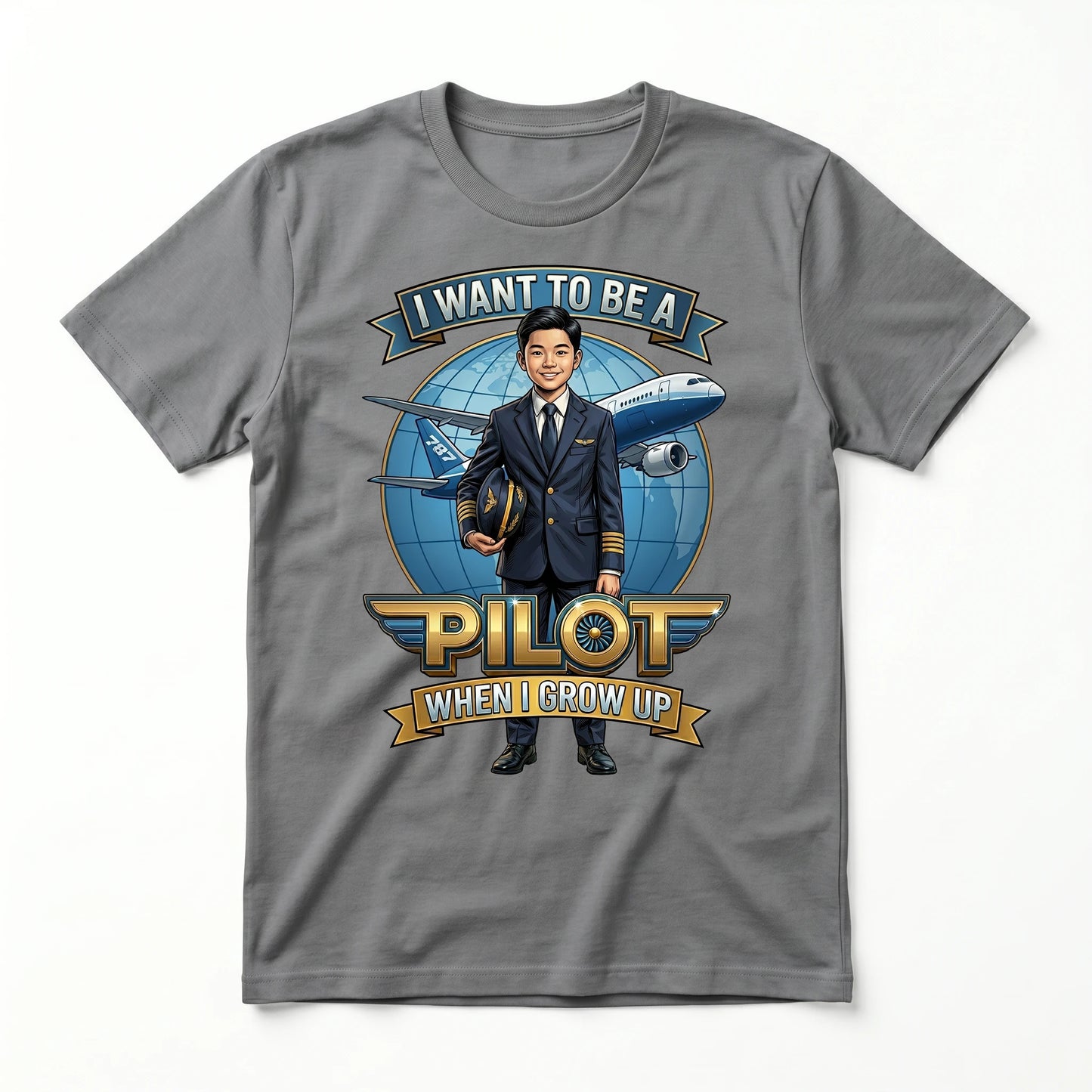 Youth Future Pilot Tee – Asian Boy