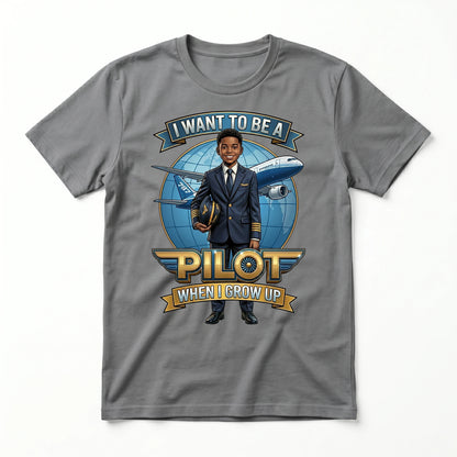 Youth Future Pilot Tee – Black Boy
