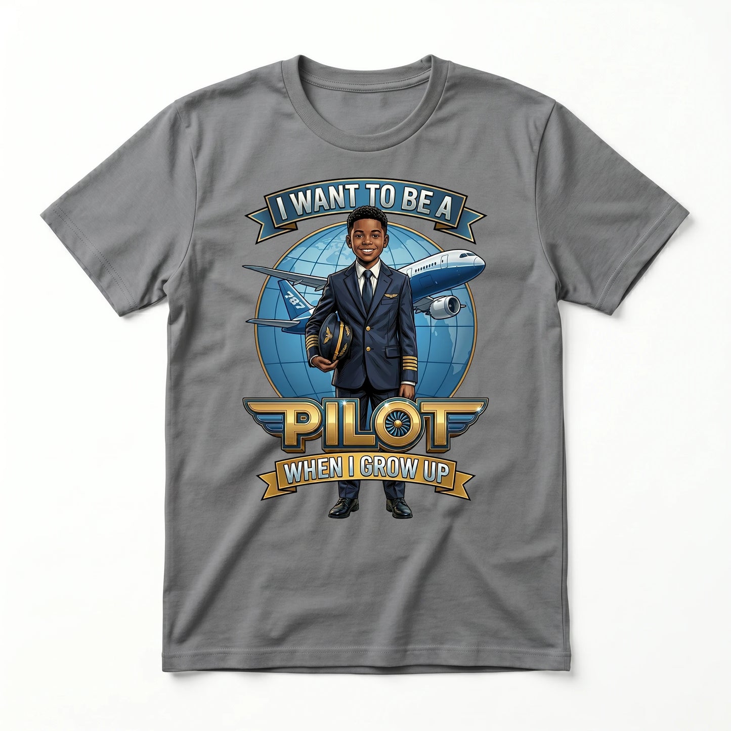 Youth Future Pilot Tee – Latino Boy